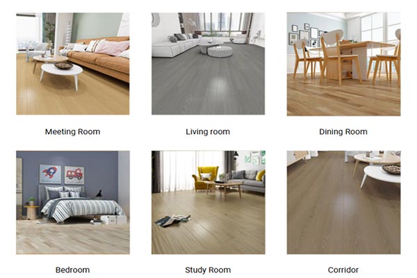 SPC flooring in a commercial office space