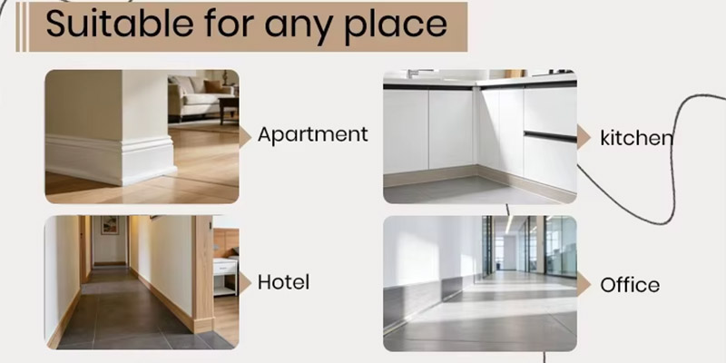 Skirting in a bedroom