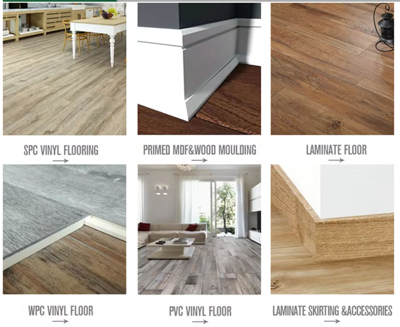 Skirting in a study or corridor