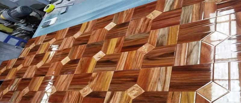 Piano Lacquer Laminate Flooring surface detail and groove profile