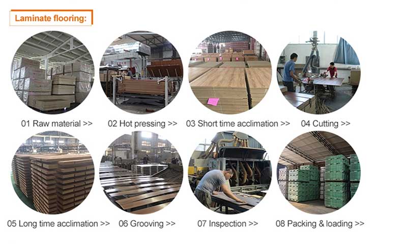 AC4 Commercial Parquet Laminate Flooring production process