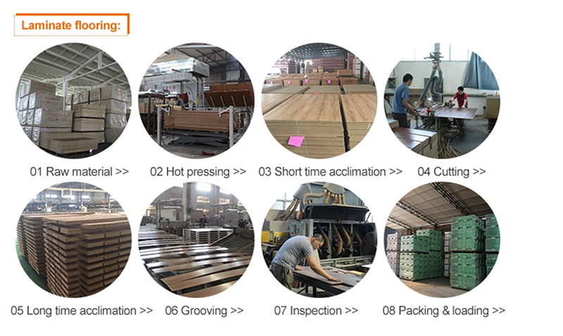 Diamond mosaic laminate flooring production process and quality inspection