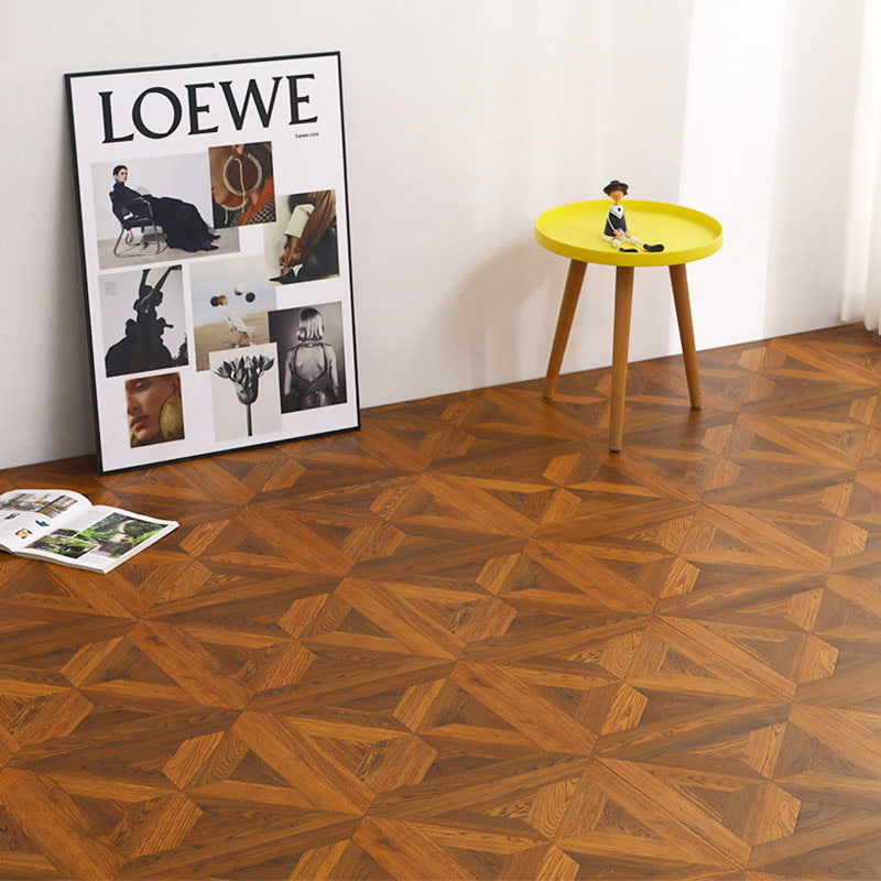 Versailles pattern laminate flooring installed in a European interior project