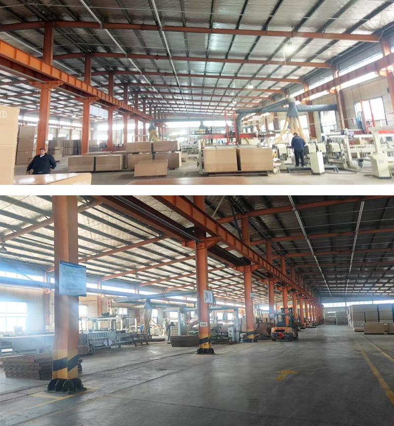Versailles pattern laminate flooring production line and quality inspection