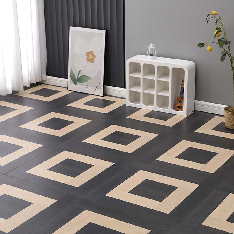 Double-Painted Geometric Spiral Shape Laminate Flooring